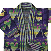 Blumenjacke (lila) XL-XXL